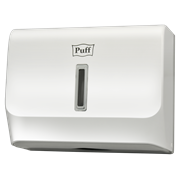 Диспенсер бумажных полотенец Puff-5130, белый, с замком, ABS-пластик 1402.002