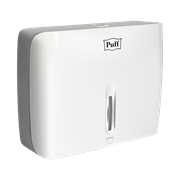 Диспенсер бумажных полотенец Puff-5145, белый, с замком, ABS-пластик 1402.031