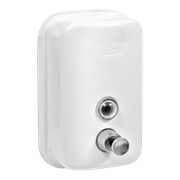 Дозатор для жидкого мыла из нерж. стали Puff-8605W, белый, 500 мл, порошковое окрашивание. 1402.021