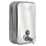 Дозатор для жидкого мыла из нерж. стали puff-8608, хром, 800 мл, глянцевый, 19х12х12 см 1402.099