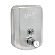 Дозатор для жидкого мыла из нерж. стали puff-8705, хром, 500 мл, 17х12х12 см с ключом 1402.137