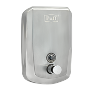 Дозатор для жидкого мыла из нерж. стали puff-8715, хром, 1000 мл, с ключом, 21х14х11 см 1402.139