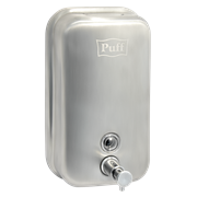 Дозатор для жидкого мыла из нерж. стали, матовый  puff-8615m, хром матовый, 1000 мл 1402.097