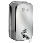 Дозатор для жидкого мыла из нержавеющей стали PUFF-8615, полированный, 1000 мл, 22х13х13 см 1402.091