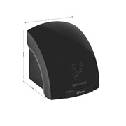 Сушилка для рук автоматическая, 1800W, модель КЛАССИКА, корпус АБС пластик, цвет ЧЁРНЫЙ. 6903-B