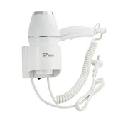 Фен для волос ПРОФИ, СУПЕРМОЩНЫЙ, в ванную комнату, с торцевым креплением, ГОРЯЧИЙ - ХОЛОДНЫЙ поток, с хромированными вставками, 1800W 6832