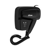 Фен для волос в ванную комнату с боковым креплением, с розеткой, 1200W, черного цвета 6813