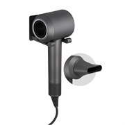 Фен для волос в ванную комнату настенный, кронштейн в комплекте, 1600W, цвет ГРАФИТ. 6834