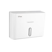 Диспенсер для бумажного полотенца Z сложения, с ключом, из АБС пластика, цвет БЕЛЫЙ. 919