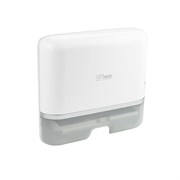 Диспенсер для бумажного полотенца Z сложения, на две пачки, с ключом, из АБС пластика, цвет БЕЛЫЙ. 911