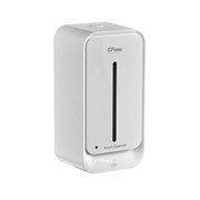 Дозатор СЕНСОРНЫЙ, для жидкого мыла, прямоугольный корпус, пластик АБС, с полоской, 1000 мл, цвет БЕЛЫЙ. 729