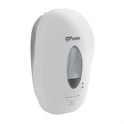 Дозатор СЕНСОРНЫЙ,для жидкого МЫЛА, модель КОКОН с окошком, пластик АБС, БЕЛЫЙ, с датчиком объёма жидкости и уровеня заряда батарей, 1000 мл 721