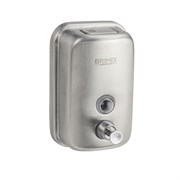 Дозатор для жидкого мыла 500 мл, настенный, с глазком, из нержавеющей стали марки 304, цвет САТИН. 614