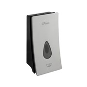 Дозатор жидкого МЫЛА, универсальный, пластиковый, СЕРЫЙ, с глазком - капля, 400 мл 642