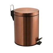 Ведро из нержавеющей стали, с педалью, круглое, 5 литров, цвет МЕДЬ. 105-М