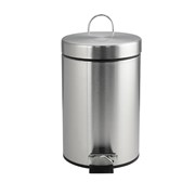 Ведро из нержавеющей стали, с педалью, круглое, 3 литра, цвет ХРОМ. 103