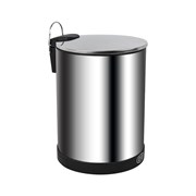 Ведро из нержавеющей стали, СЕНСОРНОЕ, круглое, 5 л. Нержавеющая сталь SUS 410. Цвет ХРОМ. 1005