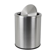 Ведро для мусора, крышка-качели, 12л. Нержавеющая сталь SUS 410. Цвет САТИН. 11212