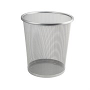 Ведро круглое, 12 л, сетчатое, офисное, металлическое, без крышки. Нержавеющая сталь SUS 410. Цвет СЕРЫЙ. 420