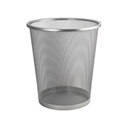 Ведро круглое, 20 л, сетчатое, офисное, металлическое, без крышки. Нержавеющая сталь SUS 410. Цвет СЕРЫЙ. 42020
