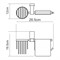 Lopau K-6059 Держатель туалетной бумаги и освежителя K-6059