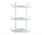 K-3133WHITE Полка стеклянная тройная K-3133W
