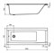САНТОРИНИ 160 х70 ванна акриловая прямоугольная белая 1.WH30.2.494