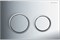 Смывная клавиша Geberit Omega20 для двойного смыва к 111.003/030/060 глянцевый хром/матовый хром 115.085.KH.1 - фото 46220