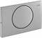 Смывная клавиша Geberit Delta10 смыв/стоп к 111.153.00.1, с креплением на винтах, сатинированный нержавеющая сталь 115.108.00.1 - фото 46226