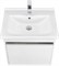 Тумба под раковину Капри 60 белый глянец (рак. 1WH302421) 1A230101KP010