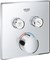 Grohtherm SmartControl Внешняя часть смесителя на 2 выхода, хром 29148000 - фото 49832
