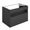 STAGELINE Тумба под умывальник 800x625x490 mm,подсветка, розетка + USB/USB-C, 1 выдвижной ящик, сифон 1 1/4 x 32, Вулканит/Вулканит 32862970100 - фото 50332