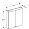 Option BASIC Зеркальный шкафчик с подсветкой 600х675х140 мм 500.273.00.1