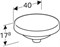 Geberit VariForm Раковина встраиваемая в столешницу круглой формы, D=40 см, без отв. под смеситель, без отв. перелива 500.702.01.2