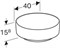 Geberit VariForm Раковина с установкой на столешницу круглой формы, D=40 см, без отв. под смеситель, без отв. перелива 500.768.01.2