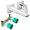 Set HG Logis Fine смеситель для раковины из стены (71256000+13622180) 71256000S - фото 51895