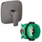 Set HG Talis E смеситель для душа встройка (71765340+01800180), шлиф.черный хром 71765340S - фото 52110