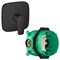 Set HG Talis E смеситель для душа встройка (71765670+01800180), матовый черный 71765670S - фото 52114
