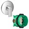 Set HG Rebris E смеситель для душа встройка (72668000+01800180) 72668000S - фото 52264