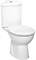 Угловой унитаз Arkitekt с сиденьем микролифт VITRA 9754B003-7201 - фото 52885
