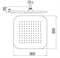 верхний душ 30х30 см AD139/129CR