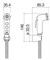 гигиенический ручной душ с держателем и шлангом, хром/белый AD146/52BB