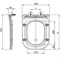 крышка-сиденье для унитаза AQ2002, белая AQ0202-00 - фото 53467