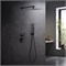 ЛИРА Set 3 в 1 душевой комплект, матовый черный AQ1472MB