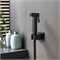 гигиенический ручной душ со шлангом 120 см и держателем, матовый черный AQ2053MB