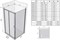 BLDP2-120 белый + Транспарент Blix душевая дверь раздвижная, двухэлементная 0PVG0100Z1