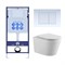 Set AQUATEK ВЕГА (рама AQUATEK Standard INS-0000012 с звукоиз.прокладкой+крепеж KKI-0000002+кнопкаKDI-0000009+унитаз ВЕГА AQ1905-00 с крышкой-сиденьем Set AQUATEK ВЕГА-009 4в1 - фото 60675