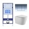 Set AQUATEK ВЕГА (рама AQUATEK Standard INS-0000012 с звукоиз.прокладкой+крепеж KKI-0000002+кнопкаKDI-0000010+унитаз ВЕГА AQ1905-00 с крышкой-сиденьем Set AQUATEK ВЕГА-010 4в1 - фото 60677