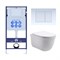 Set AQUATEK КЛАССИК (рама AQUATEK Standard INS-0000012 с звукоиз.прокладкой+крепеж KKI-0000002+кнопкаKDI-0000009+унитаз КЛАССИК AQ1111-00 с крышкой SET AQUATEK КЛАССИК-009 4в1 - фото 60825