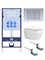 SET AQUATEK ЛЕЯ-011 4в1 (рама AQUATEK Standard INS-0000012+крепеж KKI-0000002+клавиша KDI-0000011+унитаз ЛЕЯ AQ1199-00 с тонким сиденьем soft-close) SET AQUATEK ЛЕЯ cm-011 4в1 - фото 60883